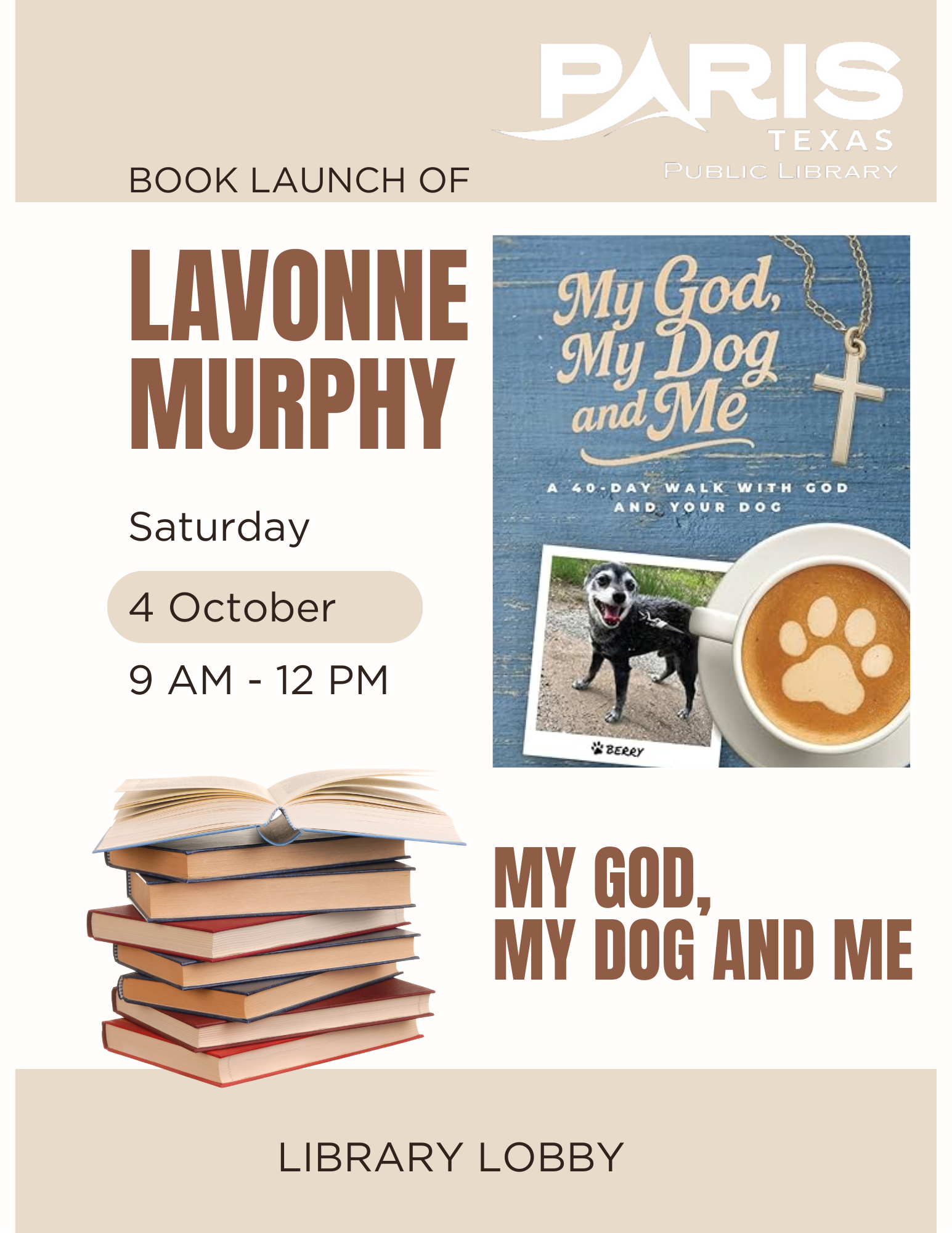 Author Meet and Greet October 4